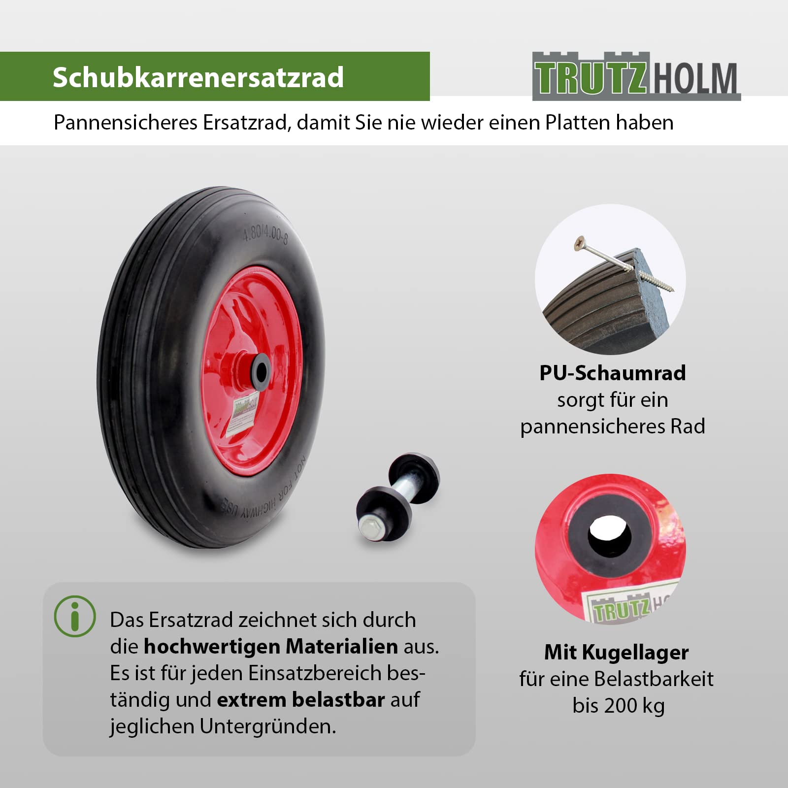 trutzholm-ersatzr-der-schubkarrenrad-vollgummi-380mm-200kg image 3