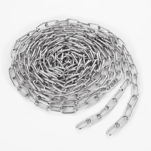 senenqu-stahlkette-10-m-verzinkt-3-mm-2x5-m-gliederkette image 1