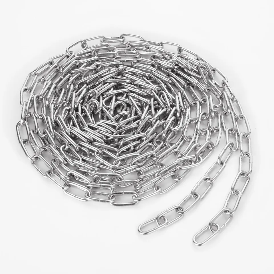 senenqu-stahlkette-10-m-verzinkt-3-mm-2x5-m-gliederkette image 1