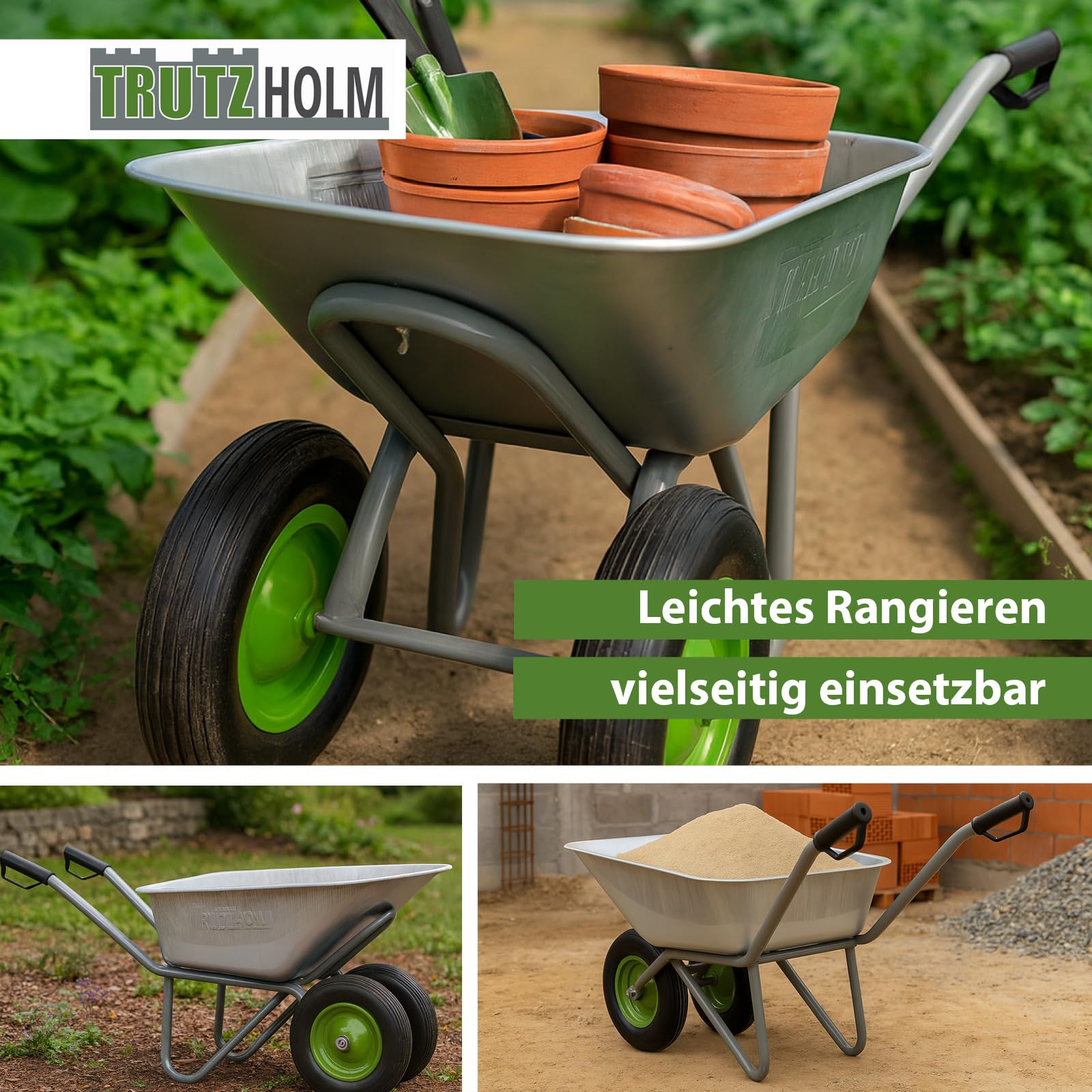 trutzholm-schubkarre-2-rad-110l-150kg-pu-r-der-verzinkt image 7
