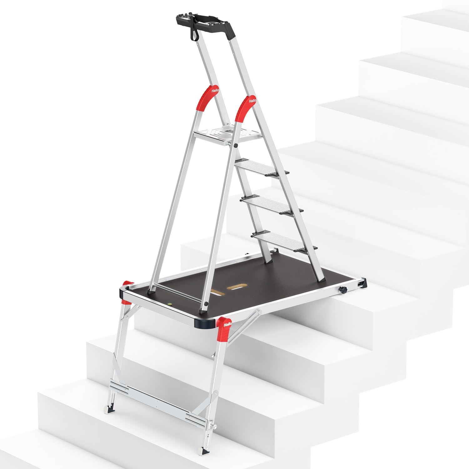 hailo-l80-comfortline-stehleiter-7-stufen-xxl-alu-150kg image 8