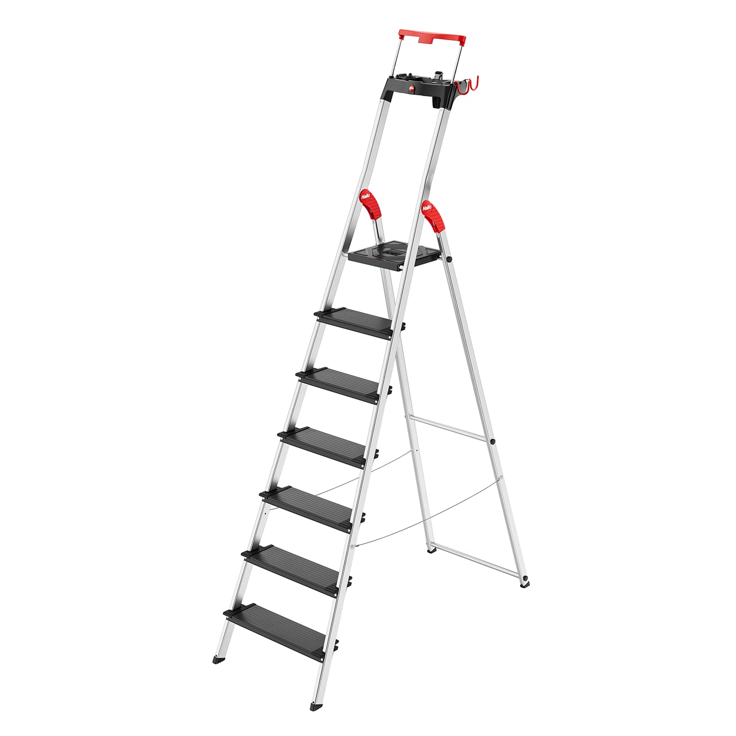 hailo-l100-topline-stehleiter-7-xxl-stufen-halteb-gel image 1